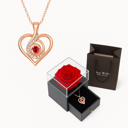 Rose with Necklace